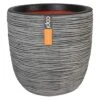 Capi Riffle Pflanztopf Ø43x41cm Kunststoff Anthrazit -Gartenmöbel Geschäft capi riffle nl pflanztopf o43x41cm kunststoff anthrazit 1230562 1