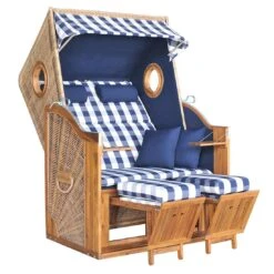 DeVries Trend 45 Strandkorb Akazie/Geflecht Des.743 Walnuss -Gartenmöbel Geschäft devries trend 45 strandkorb akazie geflecht des 743 walnuss 1245984 2