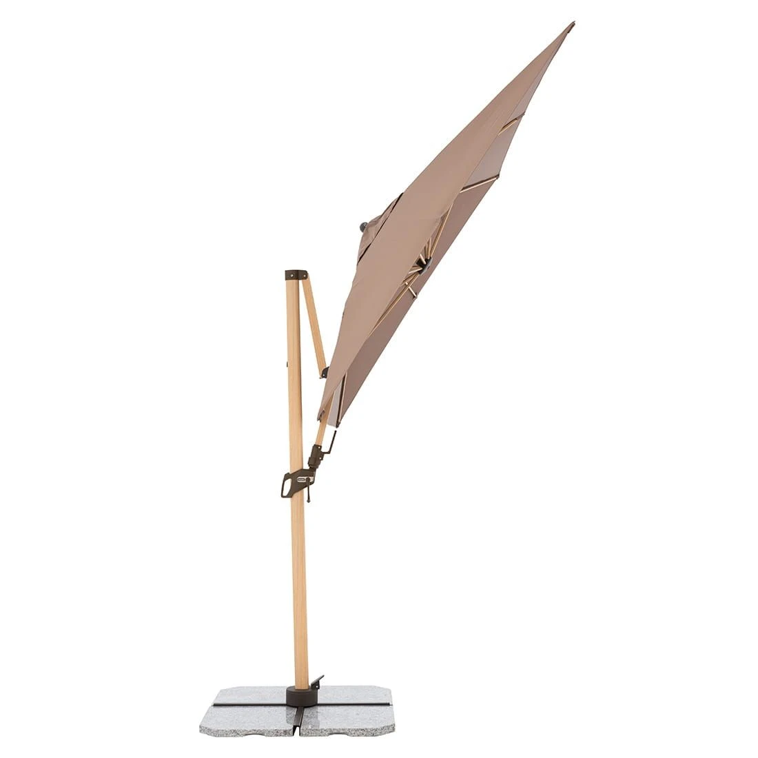 Doppler Alu-Wood Ultra Ampelschirm 300x220cm Holzoptik/Aluminium Greige 5 Doppler Alu-Wood Ultra Ampelschirm 300x220cm Holzoptik/Aluminium Greige – Bild 3