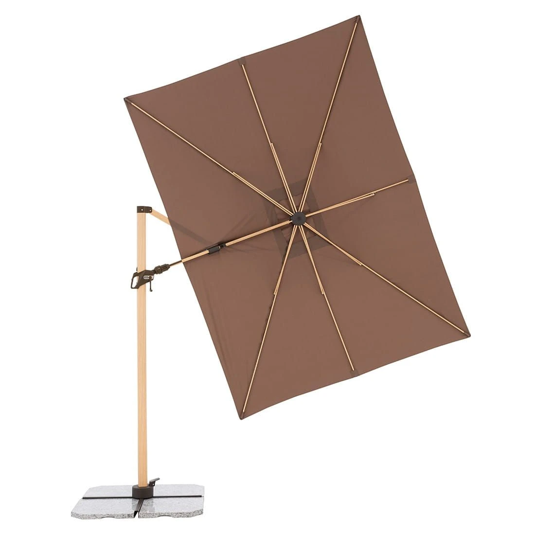 Doppler Alu-Wood Ultra Ampelschirm 300x220cm Holzoptik/Aluminium Greige 8 Doppler Alu-Wood Ultra Ampelschirm 300x220cm Holzoptik/Aluminium Greige – Bild 6