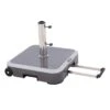 Doppler Expert Schirmsockel 50kg Alu-Beton/Trolley M.Griff Granit Grey -Gartenmöbel Geschäft doppler expert schirmsockel 50kg alu beton trolley m griff granit grey 1251231 1