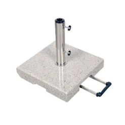 Doppler Active Granitsockel 50 Kg - Trolley Mit Griff Hellgrau