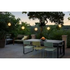 Fermob Hoop LED-Außenwandbeleuchtung 1200cm Kaktus -Gartenmöbel Geschäft fermob hoop led lichterkette 120cm kaktus 1312424 12