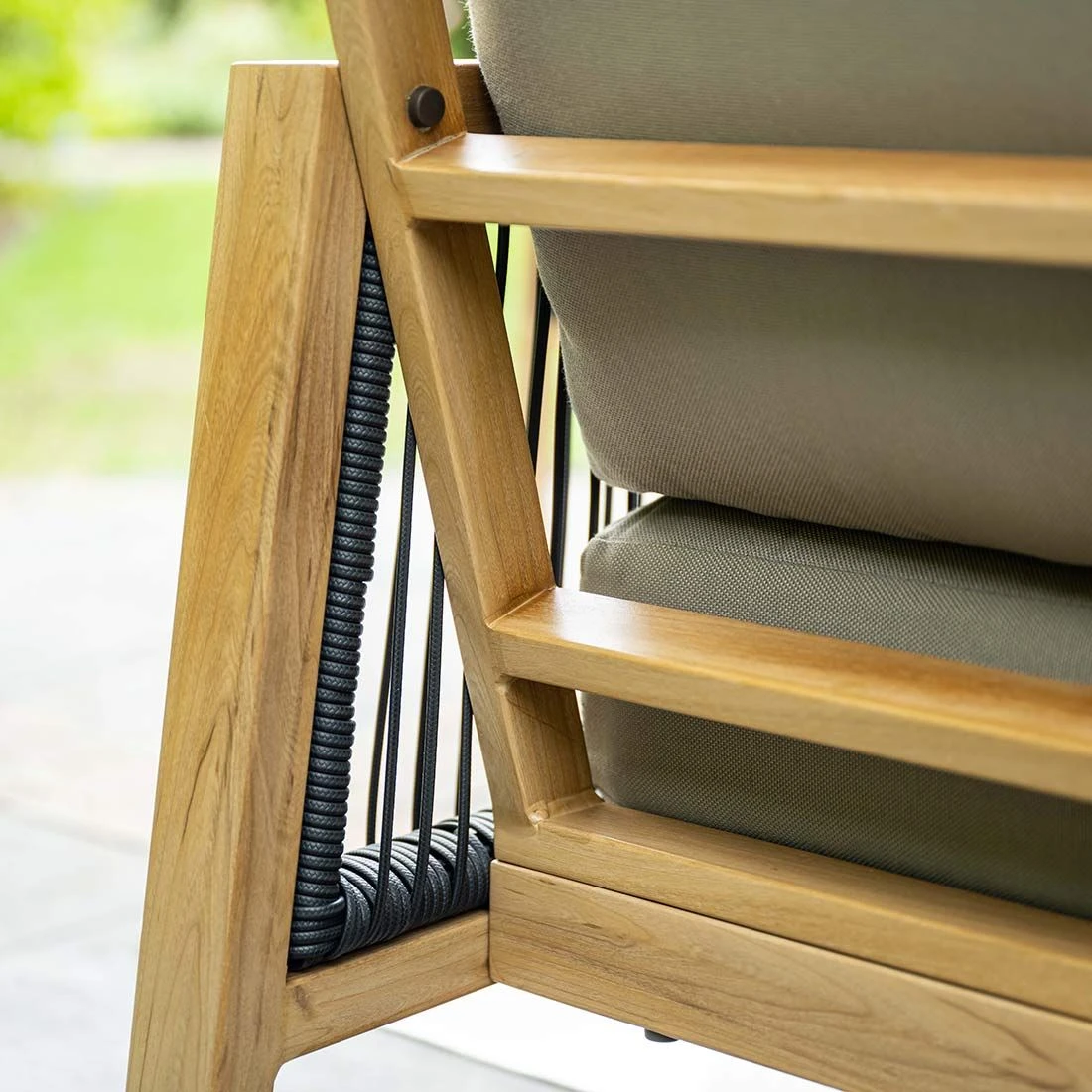 Garden Impressions Decala Dininglounge 5-tlg. Aluminium/Rope/Textilene Teaklook/Taupe 10 Garden Impressions Decala Dininglounge 5-tlg. Aluminium/Rope/Textilene Teaklook/Taupe – Bild 8