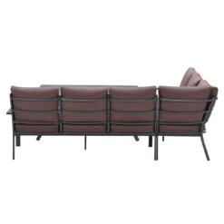 Garden Impressions Sergio Dininglounge Aluminium/Polyester Carbon Black/Copper -Gartenmöbel Geschäft garden impressions sergio dininglounge aluminium polster 1350066 7