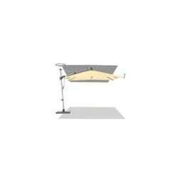 Glatz Sombrano S+ Easy Ampelschirm Ø400 Cm Eggshell -Gartenmöbel Geschäft glatz sombrano s easy ampelschirm anthr o400cm 150 natur 1253035 2