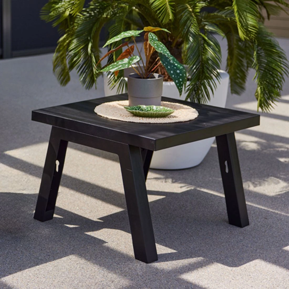 Hartman Ibiza Loungetisch 60x60cm Kunststoff Anthrazit 3 Hartman Ibiza Loungetisch 60x60cm Kunststoff Anthrazit