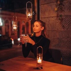 Höfats Oval Candle 35 Kerzenhalter Edelstahl/Glas Silber -Gartenmöbel Geschäft hoefats oval candle 35 kerzenhalter edelstahl glas 1501734 3