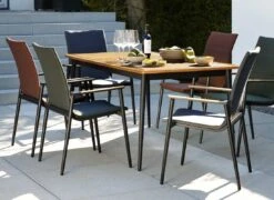 Interliving 7001 Hochlehner Aluminium/Textilene Anthrazit/Rot -Gartenmöbel Geschäft interliving branca hochlehner aluminium textilene 1447900 5