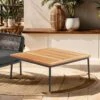 Interliving 7005 Loungetisch 89x89cm Aluminium/Teak Anthrazit/Natur -Gartenmöbel Geschäft interliving catona loungetisch 89x89cm aluminium teak 1448076 1