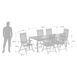 Kettler Basic Plus Gartenmöbelset 7-tlg. Mit Tisch 220x100 Cm Anthrazit -Gartenmöbel Geschäft kettler basic plus gartenmoebelset 7 tlg mit tisch 220x100 cm 1418629 3