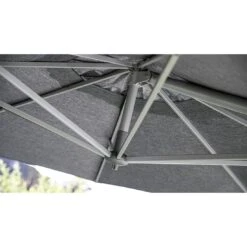 Kettler Easy Turn Ampelschirm Ø330cm Aluminium/Polyester Silber/Charcoal -Gartenmöbel Geschäft kettler easy turn ampelschirm o330cm aluminium polyester silber charcoal 1306693 3