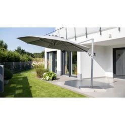 Kettler Easy Turn Ampelschirm Ø330cm Aluminium/Polyester Silber/Charcoal -Gartenmöbel Geschäft kettler easy turn ampelschirm o330cm aluminium polyester silber charcoal 1306693 8