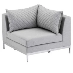 Kettler Ego Modular Ecklounge 7tlg. Sunbrella Silber/Hellgrau Meliert -Gartenmöbel Geschäft kettler ego modular loungeecke 7tlg aluminium sunbrella 5