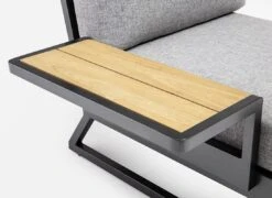 Kettler Ocean Skid Platform Ablagetisch Aluminium/Teak Anthrazit/Teak -Gartenmöbel Geschäft kettler ocean skid platform ablagetisch aluminium teak 1438297 3