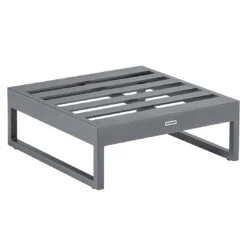 Kettler Ocean Skid Platform Hocker Aluminium/Agora Anthrazit Matt/Brisa -Gartenmöbel Geschäft kettler ocean skid platform hocker aluminium acryl 1438396 3