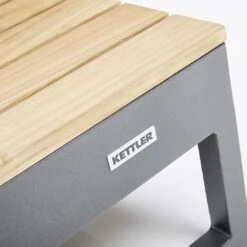 Kettler Ocean Skid Platform Loungetisch Aluminium/Teak Anthrazit Matt/Teak -Gartenmöbel Geschäft kettler ocean skid platform loungetisch aluminium teak 1438407 4