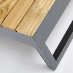 Kettler Ocean Skid Platform Loungetisch Aluminium/Teak Anthrazit Matt/Teak -Gartenmöbel Geschäft kettler ocean skid platform loungetisch aluminium teak 1438407 5