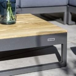 Kettler Ocean Skid Platform Loungetisch Aluminium/Teak Anthrazit Matt/Teak -Gartenmöbel Geschäft kettler ocean skid platform loungetisch aluminium teak 1438407 6
