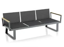 Kettler Rasmus Modular Armlehne Rechts Aluminium/Teak Anthrazit/Teak -Gartenmöbel Geschäft kettler rasmus modular armlehne rechts aluminium teak 1438495 4