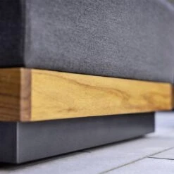 Kettler Royal Platform Loungehocker Aluminium/Teak/Sunbrella Anthrazit/Sooty -Gartenmöbel Geschäft kettler royal platform loungehocker aluminium teak sunbrella 1438253 3