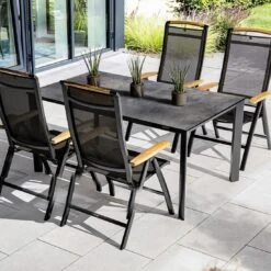 Kettler Gartentisch-Platte 95x95 Cm HPL Titanit Anthrazit -Gartenmöbel Geschäft kettler tischplatte 95x95 cm hpl 1466380 4