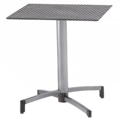 Kettler Tube Gartentisch-Gestell 70x70cm Aluminium Silber