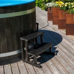KIRAMI Comfort Family M Badefass-Set Hot Tub Ø170cm Night Black/Stone Grey 17 KIRAMI Comfort Family M Badefass-Set Hot Tub Ø170cm Night Black/Stone Grey -Gartenmöbel Geschäft kirami comfort family m badefass set durchm170cm 1384991 8