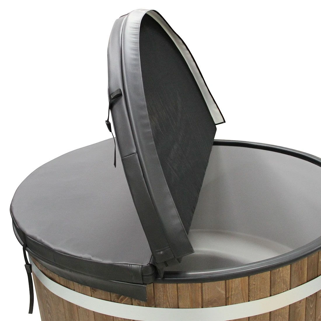 KIRAMI Comfort Steady M Badefass-Set Hot Tub Ø170cm Natur/Caramel Beige 7 KIRAMI Comfort Steady M Badefass-Set Hot Tub Ø170cm Natur/Caramel Beige – Bild 5