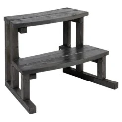 KIRAMI Original Breezy M Badefass-Set Hot Tub Ø170cm Coal Black/Light Grey -Gartenmöbel Geschäft kirami original breezy m badefass set durchm170cm 1381548 3