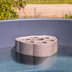 KIRAMI Original Hazy M Badefass-Set Hot Tub Ø170cm Coal Black/Grey -Gartenmöbel Geschäft kirami original hazy m badefass set durchm170cm 1384320 7
