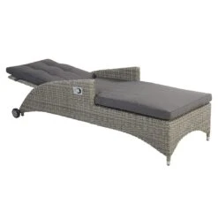 LC Garden Bilbao Gartenliege Geflecht Inkl. Kissen Grau -Gartenmöbel Geschäft l c wholesaler bilbao rollliege alu geflecht inkl kissen stone grey 1093260 3