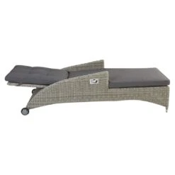 LC Garden Bilbao Gartenliege Geflecht Inkl. Kissen Grau -Gartenmöbel Geschäft l c wholesaler bilbao rollliege alu geflecht inkl kissen stone grey 1093260 4