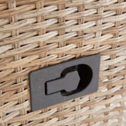 LC Garden Monaco Dininglounge 4-teilig Geflecht Inklusive Tisch Natur Mix/Grau -Gartenmöbel Geschäft l c wholesaler monaco loungegruppe 4 teilig geflecht inkl tisch natur mix 1093183 3