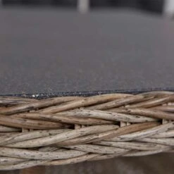 LC Garden Monaco Dininglounge 4-teilig Geflecht Inklusive Tisch Natur Mix/Grau -Gartenmöbel Geschäft l c wholesaler monaco loungegruppe 4 teilig geflecht inkl tisch natur mix 1093183 6