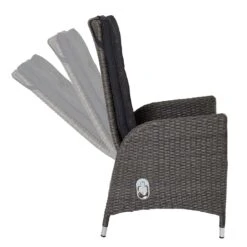 LC Garden Barcelona Gartensessel Aluminium/Geflecht Grau-Mix -Gartenmöbel Geschäft lc garden barcelona diningsessel aluminium geflecht 1432214 7