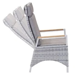 LC Garden Keramo Dining Verstellsessel Aluminium/Geflecht Off White/Cold White -Gartenmöbel Geschäft lc garden keramo loungesessel aluminium geflecht teak armlehnen 1434337 5