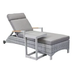 LC Garden Keramo Gartenliege Aluminium/Geflecht Off White/Weiß-Mix -Gartenmöbel Geschäft lc garden keramo rollliege aluminium geflecht 1434381 6