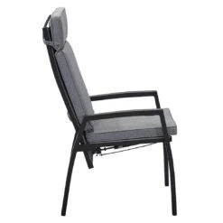 LC Garden Sondrino Gartenstuhl Aluminium/Textilene Schwarz Matt/Grau -Gartenmöbel Geschäft lc garden sondrino gartenstuhl aluminium textilene 1433028 3