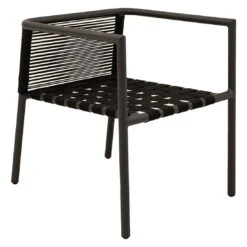 LifestyleGarden Horizon Stapelsessel Aluminium/Rope Schwarz Grau/Grau -Gartenmöbel Geschäft lifestylegarden horizon stapelsessel aluminium rope 1441201 5