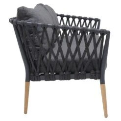 LifestyleGarden Ipanema Gartensofa Teak/Rope/Olefin Dunkelgrau -Gartenmöbel Geschäft lifestylegarden ipanema 2 siterzsofa teak rope olefin dunkelgrau 1203766 5