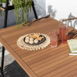 LifestyleGarden Tipi Gartentisch 156x90cm Aluminium/Eukalyptus Magnesium Grau/Eukalyptus -Gartenmöbel Geschäft lifestylegarden tipi gartentisch 156x90cm aluminium eukalyptus 1441058 5