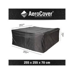 AeroCover Gartenmöbel-Set Schutzhülle 255x255x70cm Polyester Uni Anthrazit -Gartenmöbel Geschäft loungesethulle 255x255x70cm 8