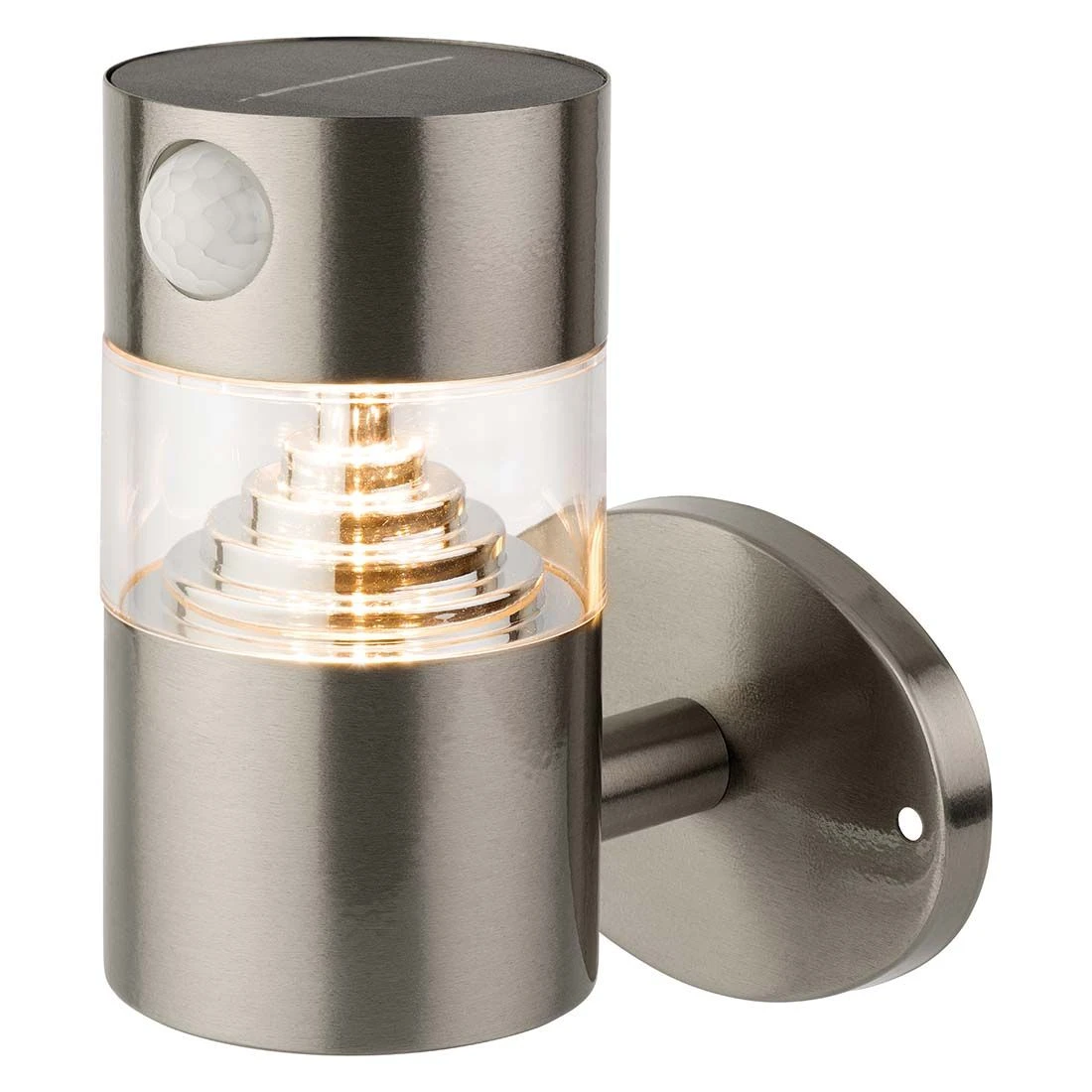 Lumineo Solar Außenwandbeleuchtung 11x12,2x16cm Silber 3 Lumineo Solar Außenwandbeleuchtung 11x12,2x16cm Silber