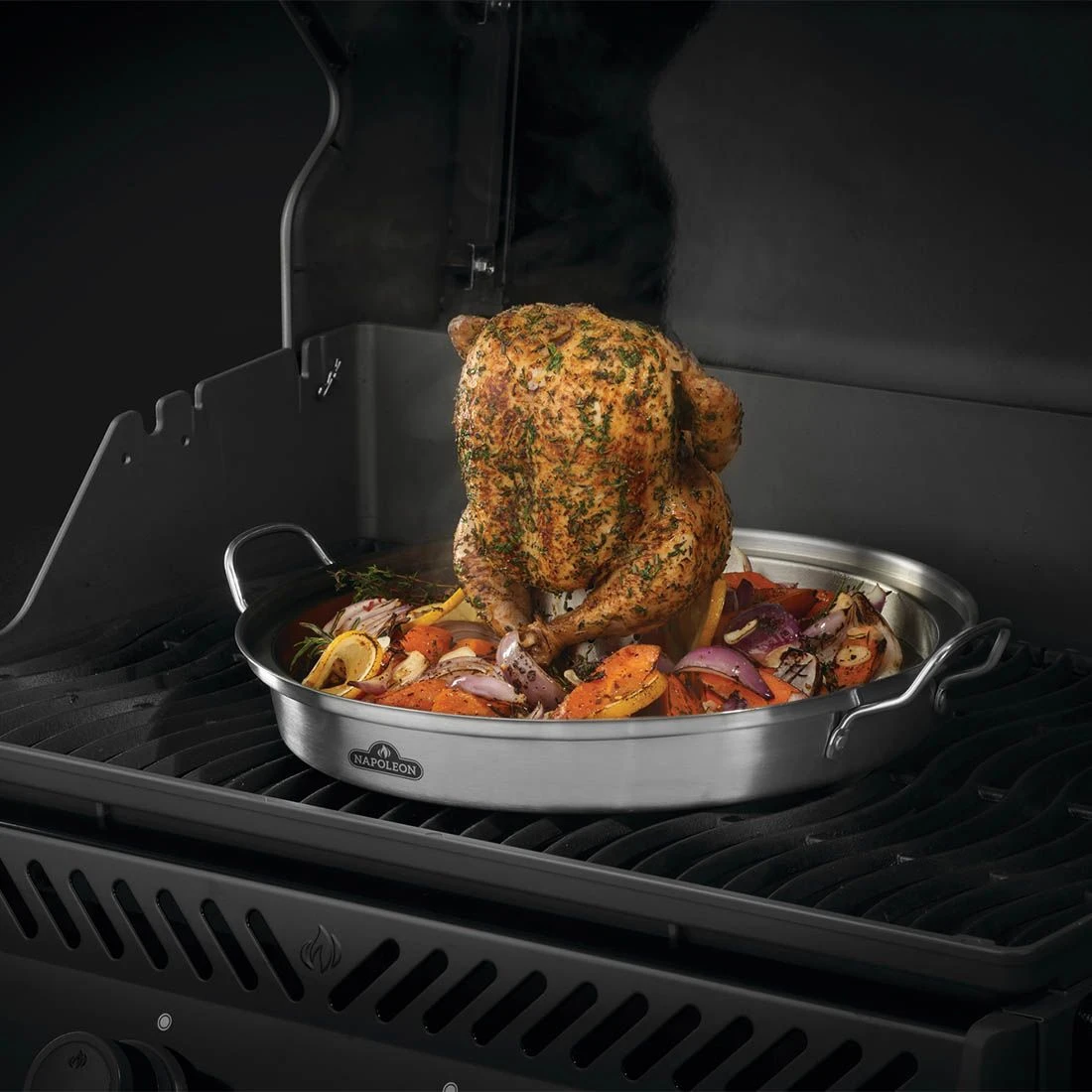 Napoleon PRO Hähnchen-Halterung Edelstahl Silber 7 Napoleon PRO Hähnchen-Halterung Edelstahl Silber – Bild 5