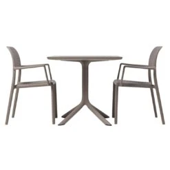 Nardi Bora Gartenmöbel-Set 3-tlg. Kunststoff Taupe