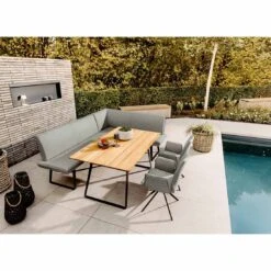 Niehoff Elba Eckbank 255x170cm Stahl/Olefin Grau/Anthrazit -Gartenmöbel Geschäft niehoff elba eckbank 235x170cm stahl olefin 1472210 2