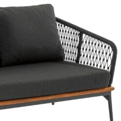 Niehoff Freeport Eck-/Endmodul Aluminium/Teak/Rope Anthrazit/Natur -Gartenmöbel Geschäft niehoff freeport endmodul rechts aluminium teak rope 1472265 3