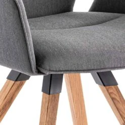 Niehoff Alvaro Gartensessel Teak/Polypropylen Natur/Anthrazit -Gartenmöbel Geschäft niehoff soler gartensessel teak outdoorstoff graphit teak 1213765 3