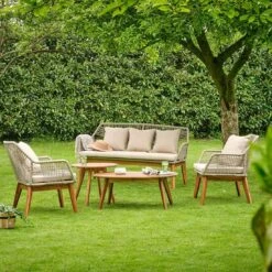 Gartenmöbel Geschäft -Gartenmöbel Geschäft outdoor living seville loungeset 5 ltg akazie rope 1428243 2